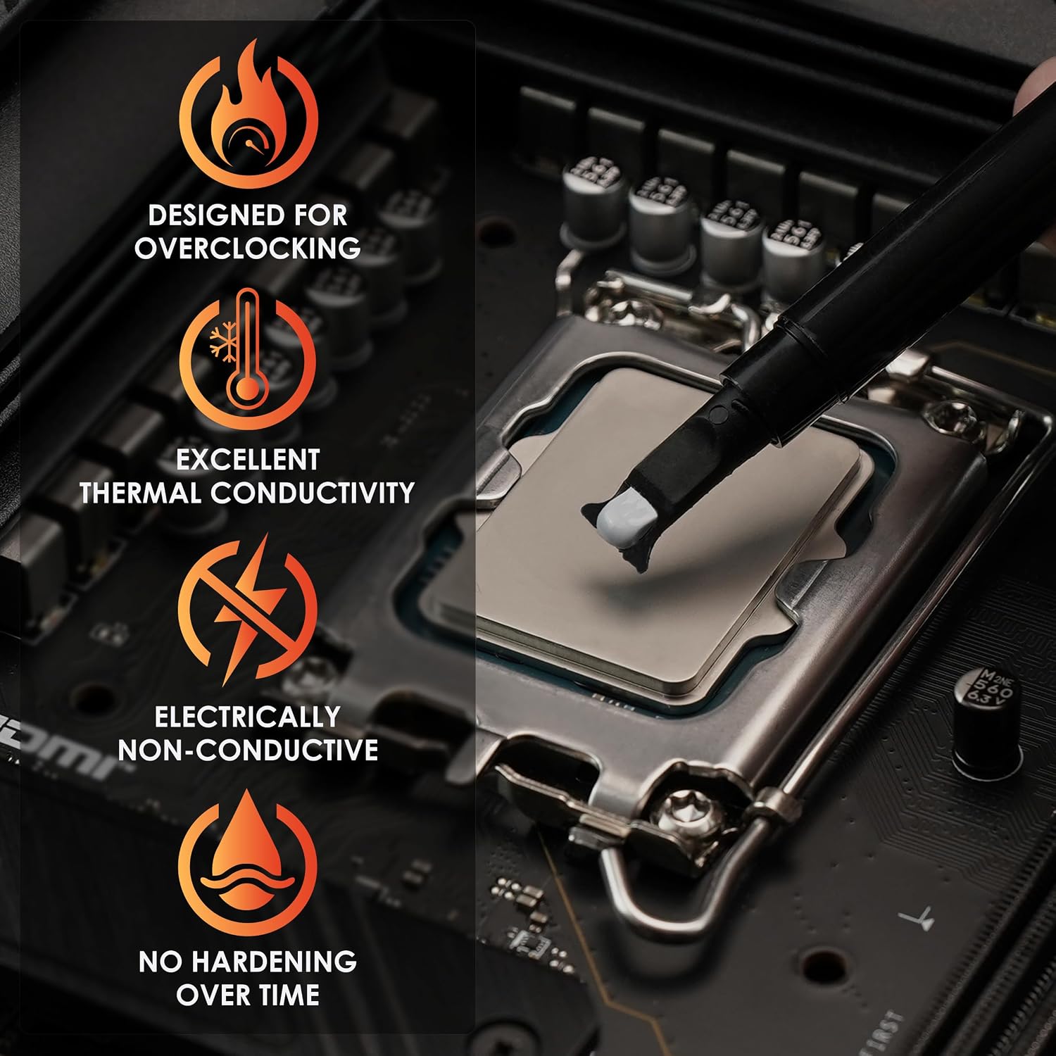 Thermal Grizzly Kryonaut - 5.55 Gram/1.5 ml - Extremly High Performance Thermal Paste - for Demanding Applications and Overclocking CPU/GPU/PS4/PS5/Xbox 5